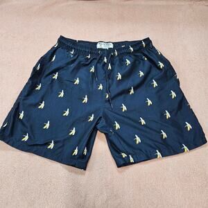 Free Planet All Over Banana Print Swim Trunks Size X-Large